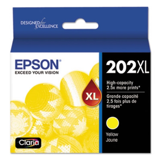 Picture of T202XL420-S (202XL) Claria High-Yield Ink, 470 Page-Yield, Yellow