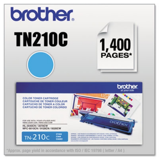 Picture of TN210C Toner, 1,400 Page-Yield, Cyan