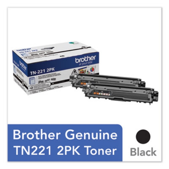 Picture of TN2212PK Toner, 2,500 Page-Yield, Black, 2/Pack