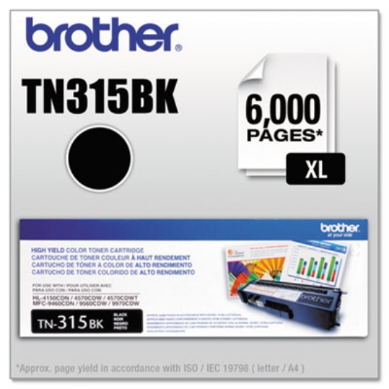 Picture of TN315BK High-Yield Toner, 6,000 Page-Yield, Black