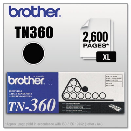 Picture of TN360 High-Yield Toner, 2,600 Page-Yield, Black