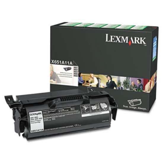 Picture of X651A11A Return Program Toner, 7,000 Page-Yield, Black