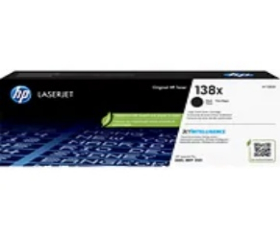 Picture of HP 138X, (W1380X) High-Yield Black Original LaserJet Toner Cartridge
