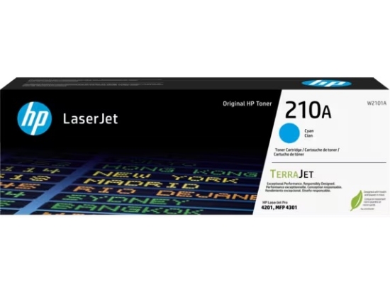 Picture of HP 210A Cyan Standard Yield Toner Cartridge (W2101A)