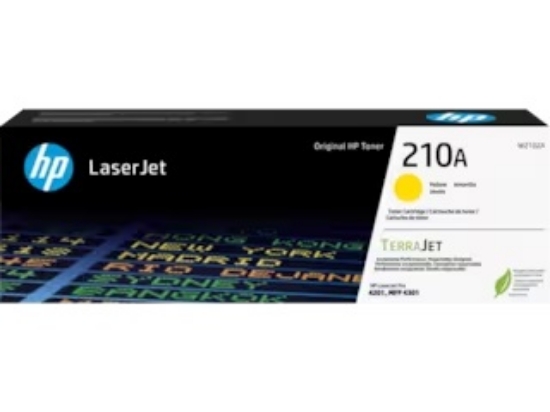 Picture of HP 210A Yellow Original LaserJet Toner Cartridge, W2102A
