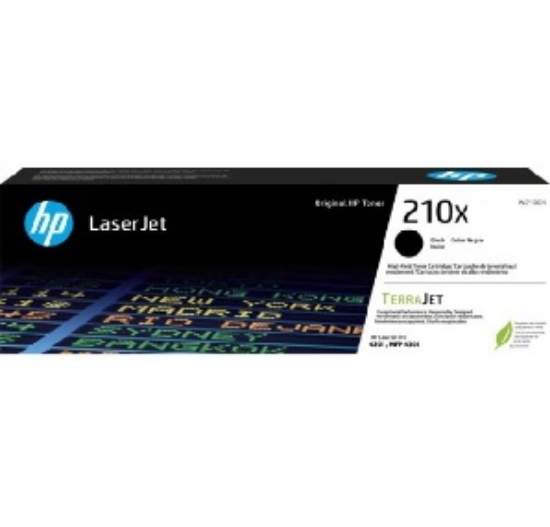 Picture of HP 210X (W2100X) Black LaserJet Toner Cartridge (7,500 Yield)